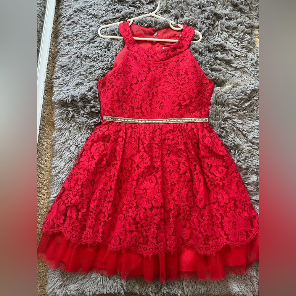 RED CHILDREN’S CHRISTMAS DRESS